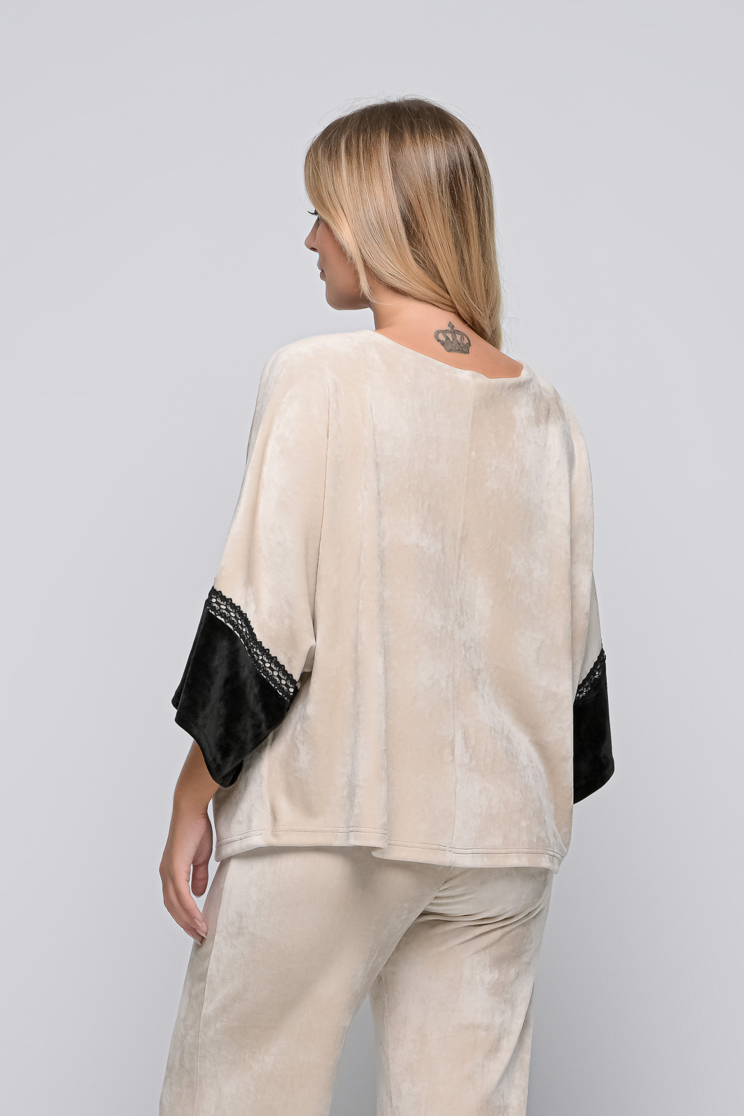 VELOUR BLOUSE