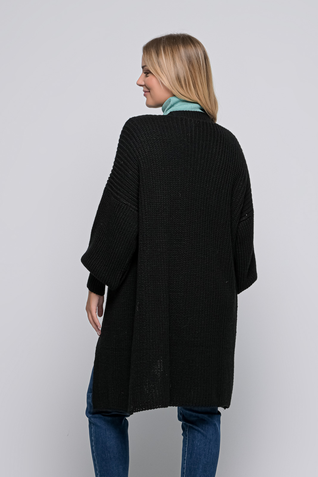 LONG KNITTED CARDIGAN