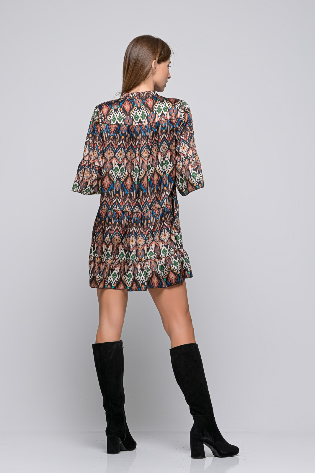 DRESS PRINTED BOHO