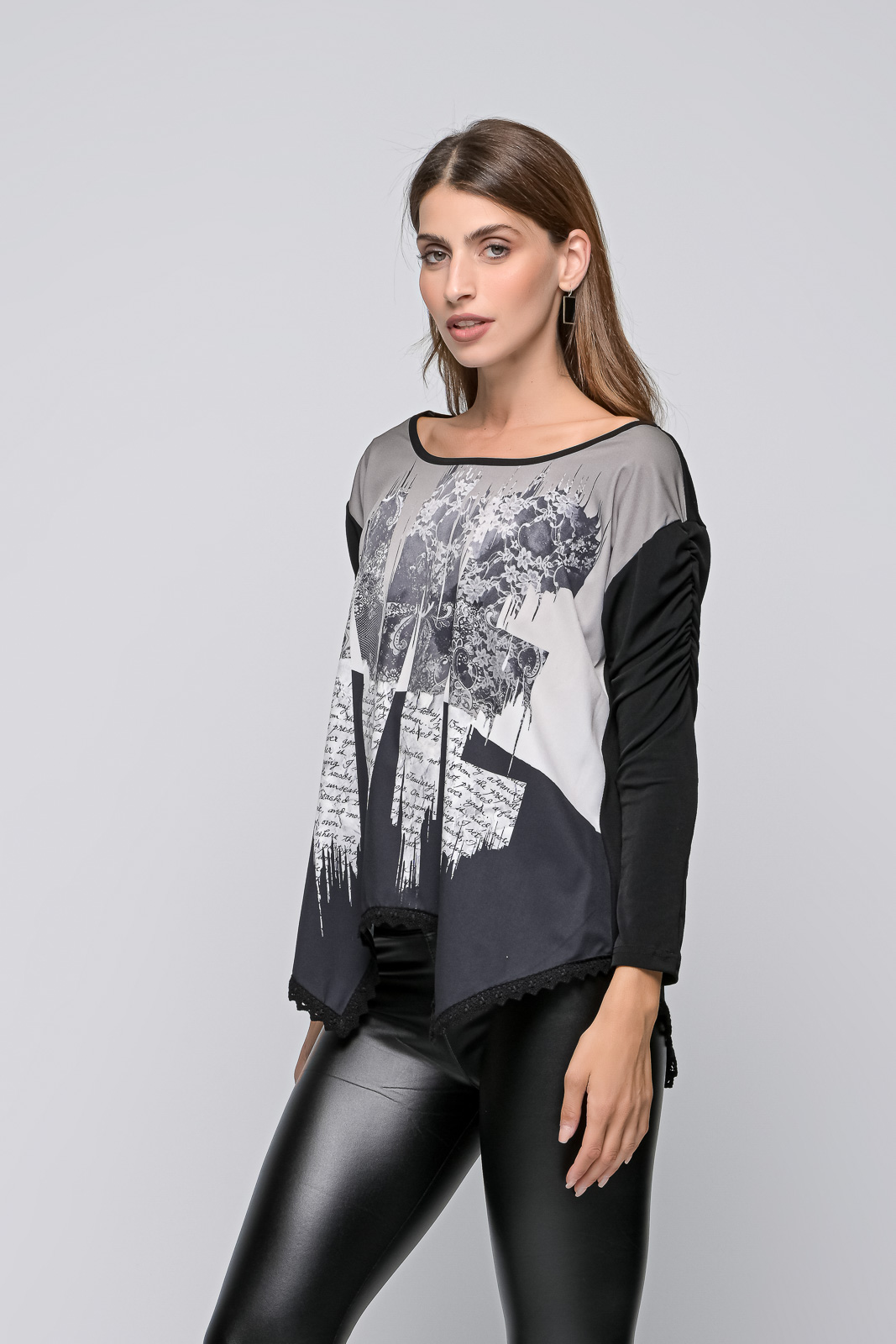 BLOUSE STAMP NOSE BLACK