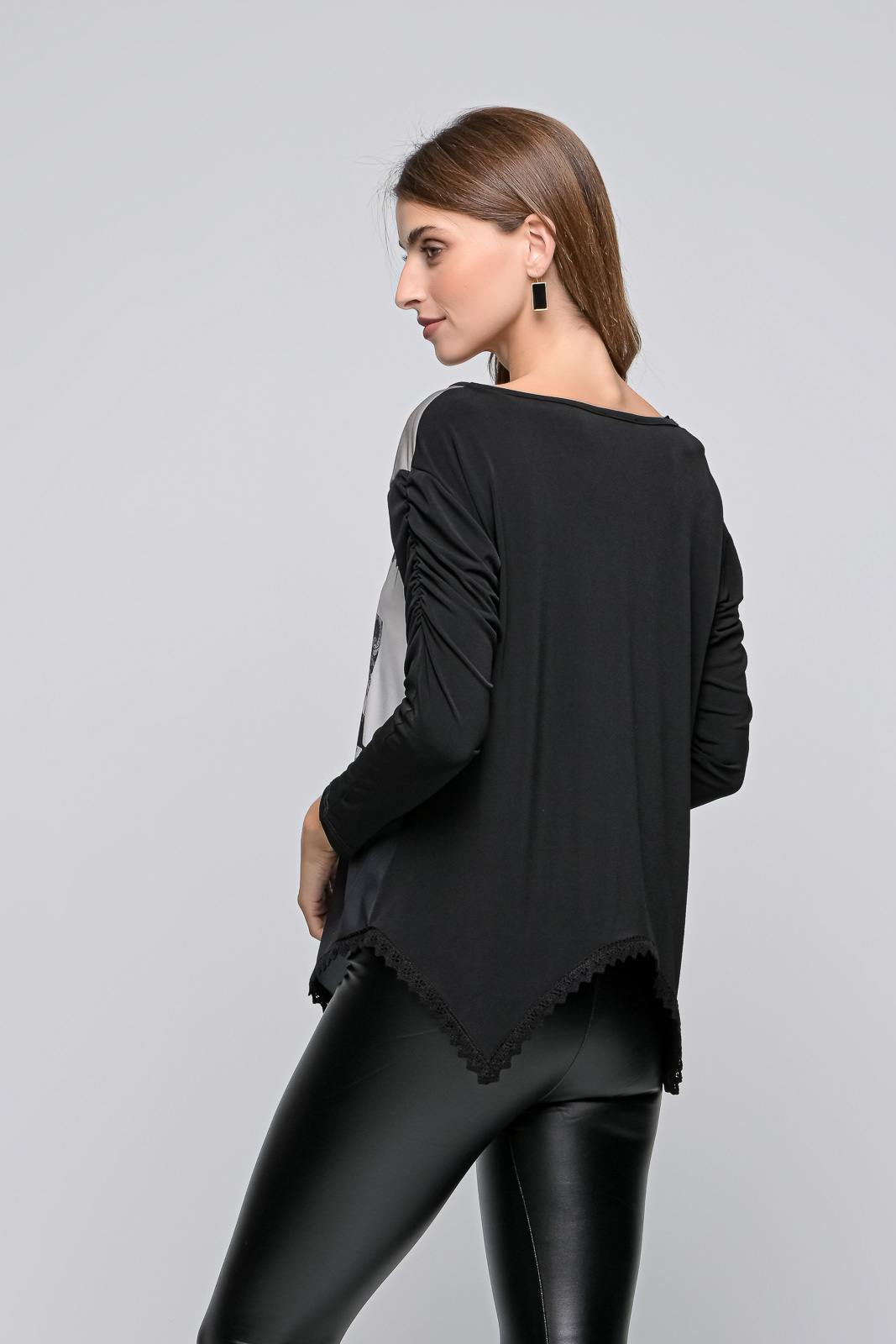 BLOUSE STAMP NOSE BLACK