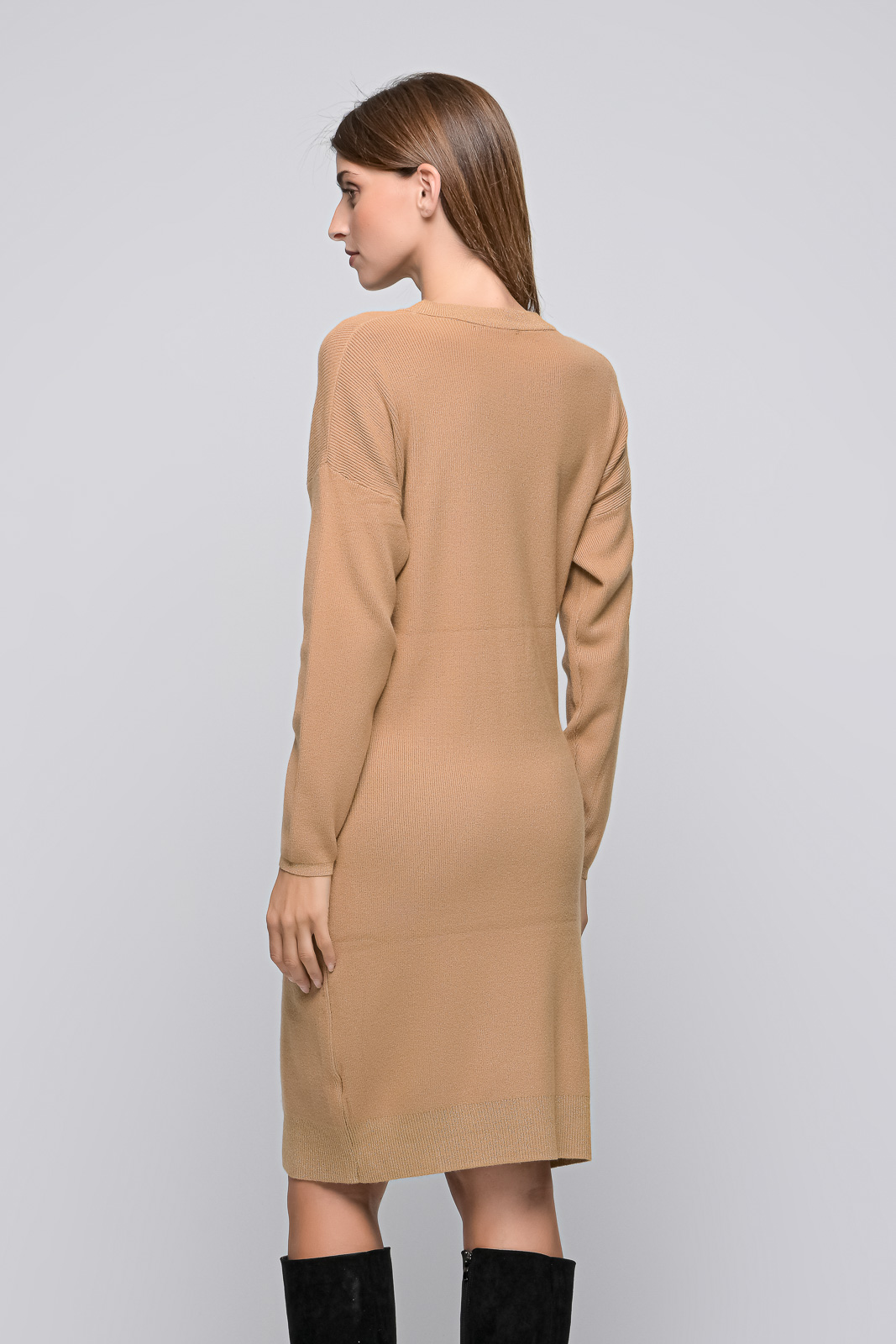 LONG KNITTED DRESS